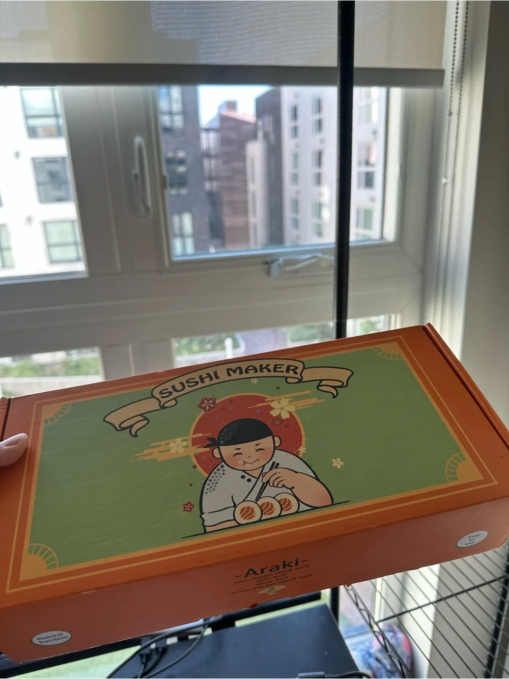 Sushi Maker Kit by Araki - Orange & Green Box
